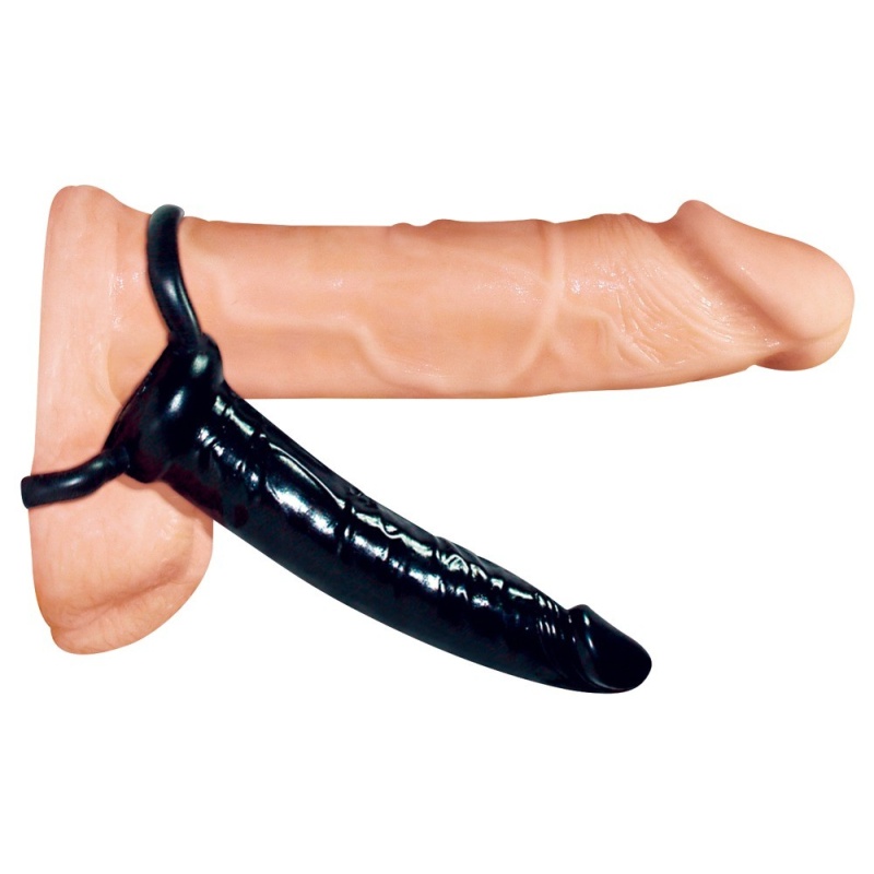 Dildo Anal Special – Nakładka z Pętlą na Penisa i Pierścieniem na Jądra, 16 cm - 3