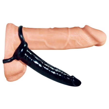 Dildo Anal Special – Nakładka z Pętlą na Penisa i Pierścieniem na Jądra, 16 cm - 3