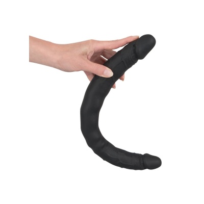 Double Dong – podwójne dildo silikonowe z dwoma żołędziami, 40 cm, Ø 2,8–4 cm - 1