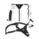 Strap-on silikonowy Silicone Strap-on – regulowana uprząż z metalowymi klamrami, 17 cm, Ø 4,3 cm - 9