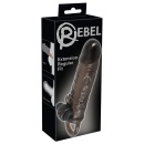 Przedłużka penisa Rebel Extension Regular Fit z wibracją i pierścieniem na jądra, długość 19 cm, średnica 4 cm - 1