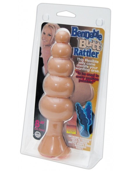 Buttplug Bend Butt Rattler - Duże Korki Analne - 2