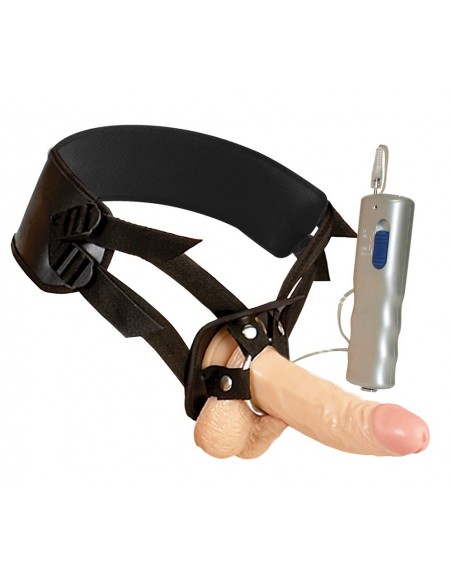 Strapon Z Wibracjami Gigolina Vibrating Strap-On - Strap-ony, dilda na pasku z wibracją - 1