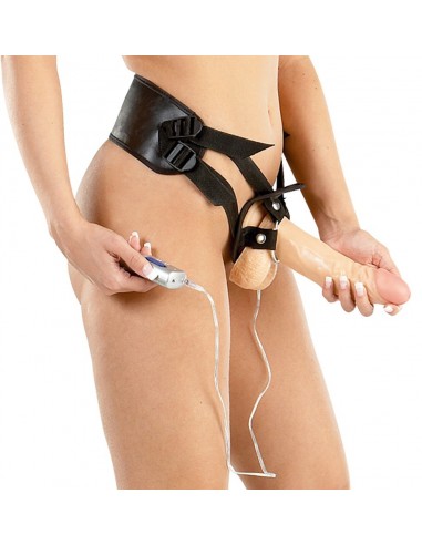 Strapon Z Wibracjami Gigolina Vibrating Strap-On - Strap-ony, dilda na pasku z wibracją - 6