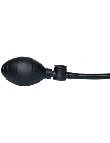 Korek analny pompowany True Black Vibrating Plug - Korki analne pompowane - 5