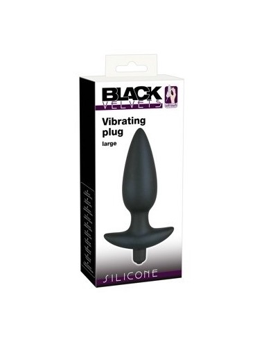 Korek analny wibrujący Black Velvet Large - Kulki i korki analne wibrujące - 2