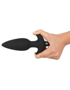 Korek analny wibrujący Black Velvet Large - Kulki i korki analne wibrujące - 1