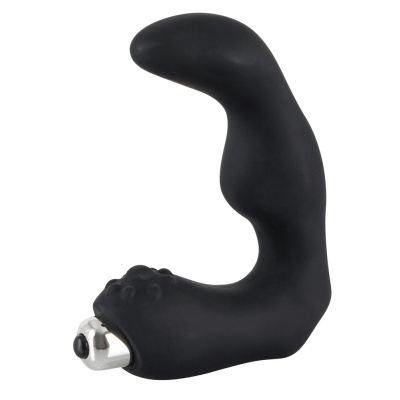 Stymulator prostaty Rebel – wibrator L-kształtny ze zdejmowanym jajkiem wibracyjnym, długość 12 cm - 1