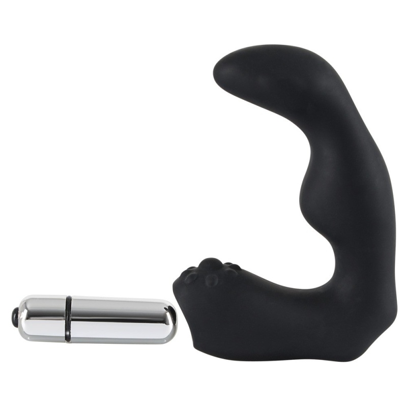 Stymulator prostaty Rebel – wibrator L-kształtny ze zdejmowanym jajkiem wibracyjnym, długość 12 cm - 5