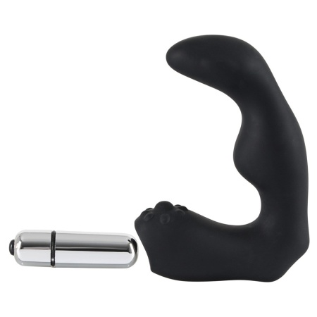 Stymulator prostaty Rebel – wibrator L-kształtny ze zdejmowanym jajkiem wibracyjnym, długość 12 cm - 5