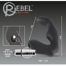 Stymulator prostaty Rebel – wibrator L-kształtny ze zdejmowanym jajkiem wibracyjnym, długość 12 cm - 6