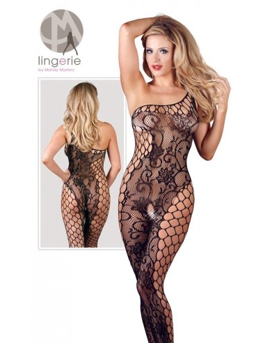 Bodystocking Catsuit Asymmetrical S-L - Bodystocking - 8