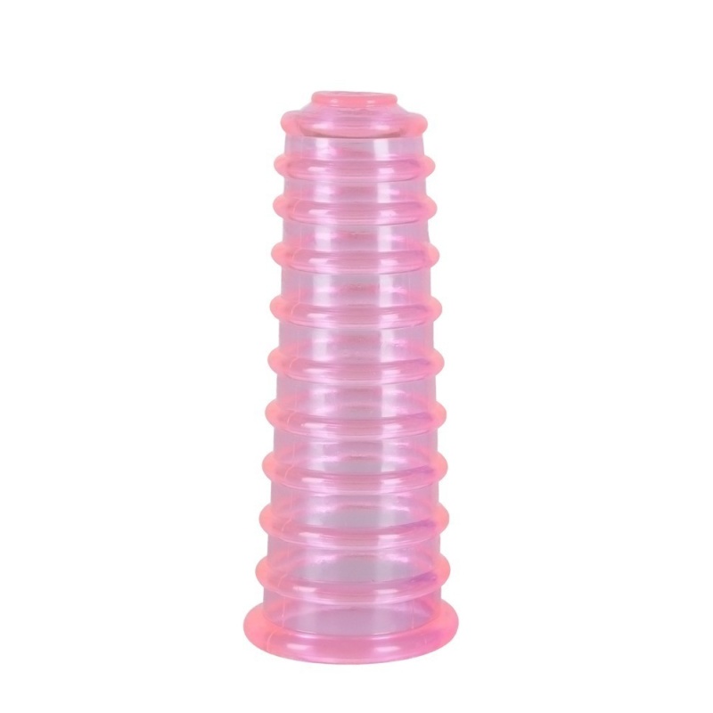 Nakładki na palce Love Fingers x 2 – zestaw 2 teksturowanych rękawów PVC, 8 cm - 3