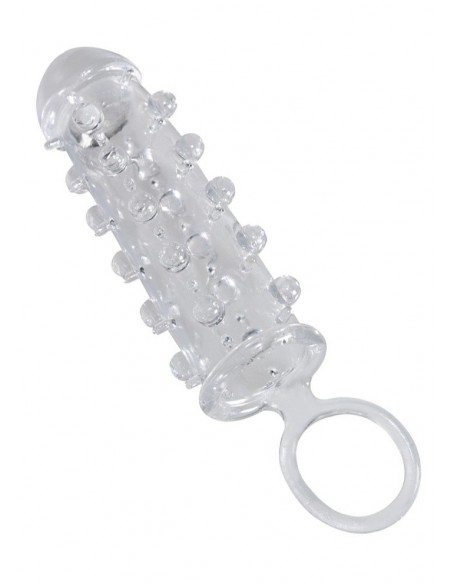 Stymulująca Nakładka Na Penisa Crystal Skin Hülle - Przedłużki i nakładki na penisa - 3