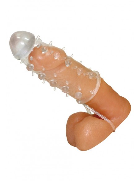 Stymulująca Nakładka Na Penisa Crystal Skin Hülle - Przedłużki i nakładki na penisa - 4