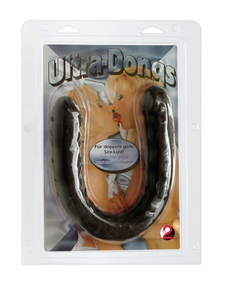 Podwójne dildo Ultra-Dong 43 cm Czarne - Dilda podwójne - 2