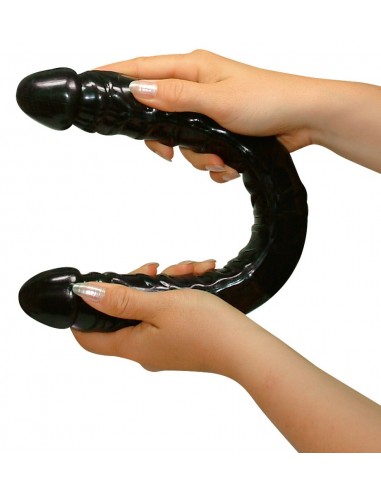 Podwójne dildo Ultra-Dong 43 cm Czarne - Dilda podwójne - 1