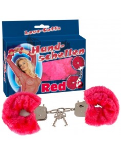 Kajdanki erotyczne Handcuffs" Love Cuffs" Red - Kajdanki erotyczne - 1