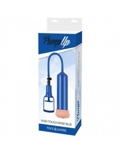 Pompka Erekcyjna Do Penisa Sviluppatore A Pompa Push Touch Sense Blue - Pompki erekcyjne i powiększające penisa - 1 2