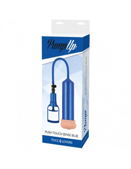 Pompka Erekcyjna Do Penisa Sviluppatore A Pompa Push Touch Sense Blue - Pompki erekcyjne i powiększające penisa - 2