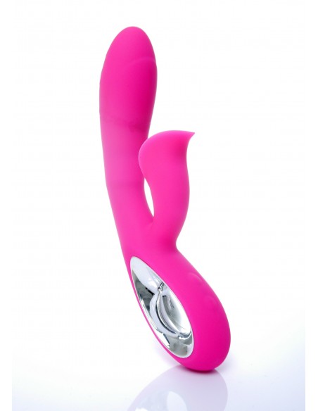 Masażer Z Króliczkiem Daro 12 Funkcji Usb Różowy - Wibratory Króliczki - 1