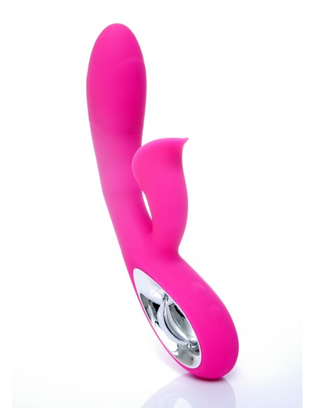 Masażer Z Króliczkiem Daro 12 Funkcji Usb Różowy - Wibratory Króliczki - 10