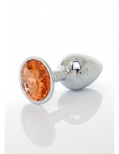 Korek analny Butt plug Jewellery PLUG Pomarańczowy - Korki analne stalowe - 1 2