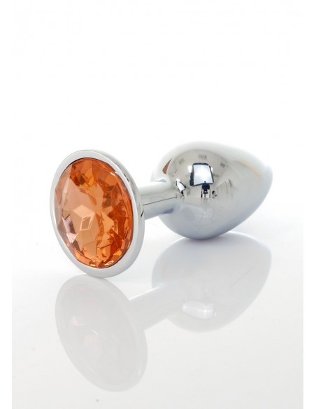 Korek analny Butt plug Jewellery PLUG Pomarańczowy - Korki analne stalowe - 2