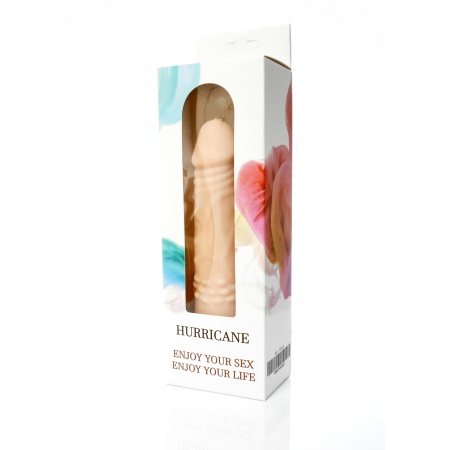 Wibrator HURRICANE - realistyczny CyberSkin z regulacją wibracji, 18,5 cm - 2