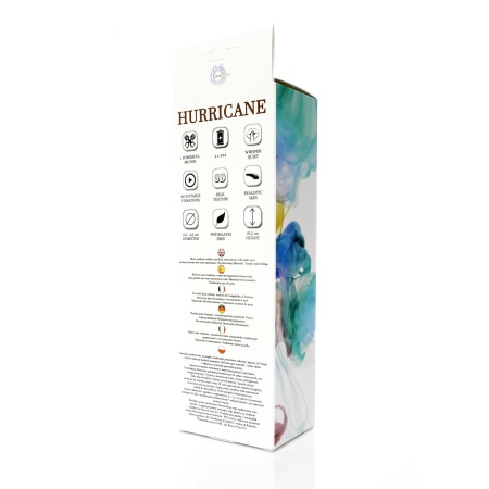 Wibrator HURRICANE - realistyczny CyberSkin z regulacją wibracji, 18,5 cm - 4