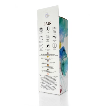Wibrator RAIN CyberSkin® - anatomiczne odwzorowanie prącia, regulacja prędkości wibracji, wymiary w karcie produktu - 9
