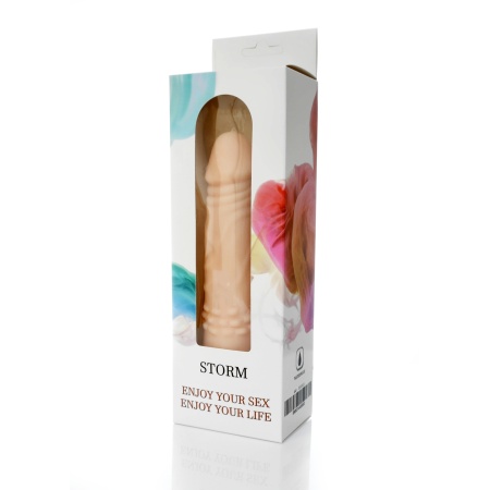 Wibrator STORM-12 CyberSkin® - 12 trybów wibracji, pulsacji i eskalacji, wypustki u nasady - 2