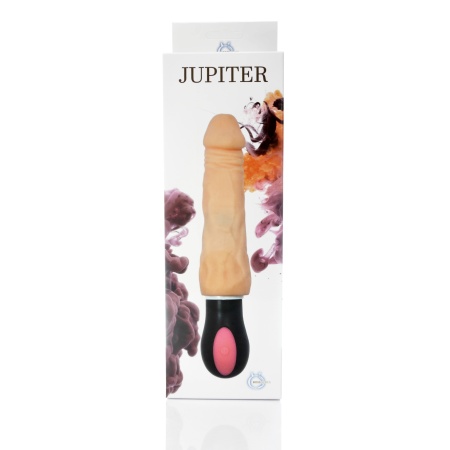 Wibrator Jupiter USB - rotacyjny, 12 trybów wibracji, powłoka Cyber Skóra, 27 cm - 4