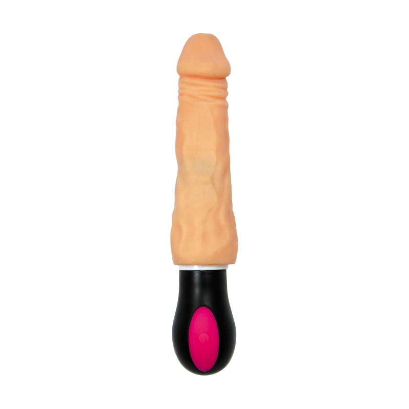 Wibrator Jupiter USB - rotacyjny, 12 trybów wibracji, powłoka Cyber Skóra, 27 cm - 1