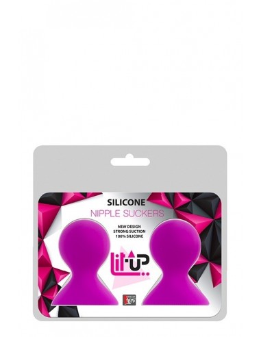 Pompki Na Sutki Lit-Up Nipple Suckers Large Pink - Pompki do sutków i pochwy - 1