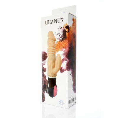 Wibrator URANUS USB - 12 funkcji, mechanizm posuwisto-zwrotny i rotacja - 1 2
