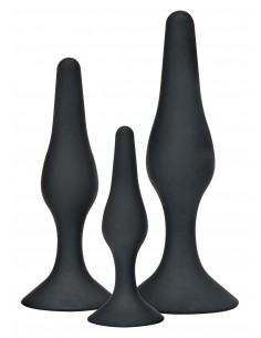 Buttplug Curvy Companions Kit 3 Pcs Black - Korki analne pozostałe - 1