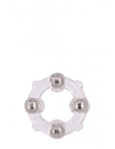 Pierścień na Penisa Menzstuff Stud Ring Clear - Pierścienie erekcyjne niewibrujące - 1