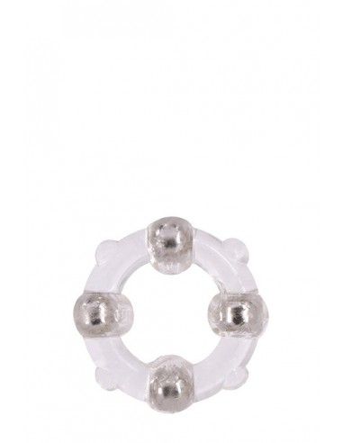 Pierścień na Penisa Menzstuff Stud Ring Clear - Pierścienie erekcyjne niewibrujące - 1