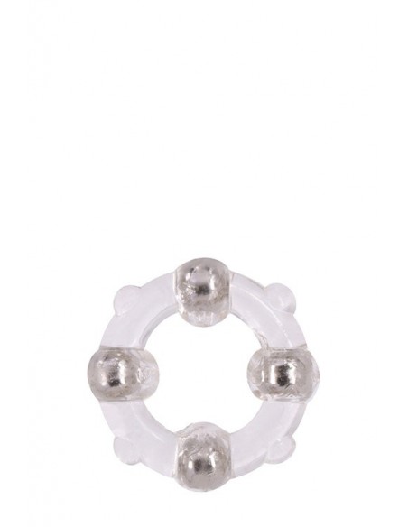 Pierścień na Penisa Menzstuff Stud Ring Clear - Pierścienie erekcyjne niewibrujące - 1