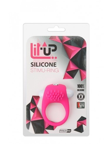 Pierścień Na Penisa Wibrujący Lit-Up Silicone Stimu Ring 5 Różowy - Pierścienie erekcyjne wibrujące - 2