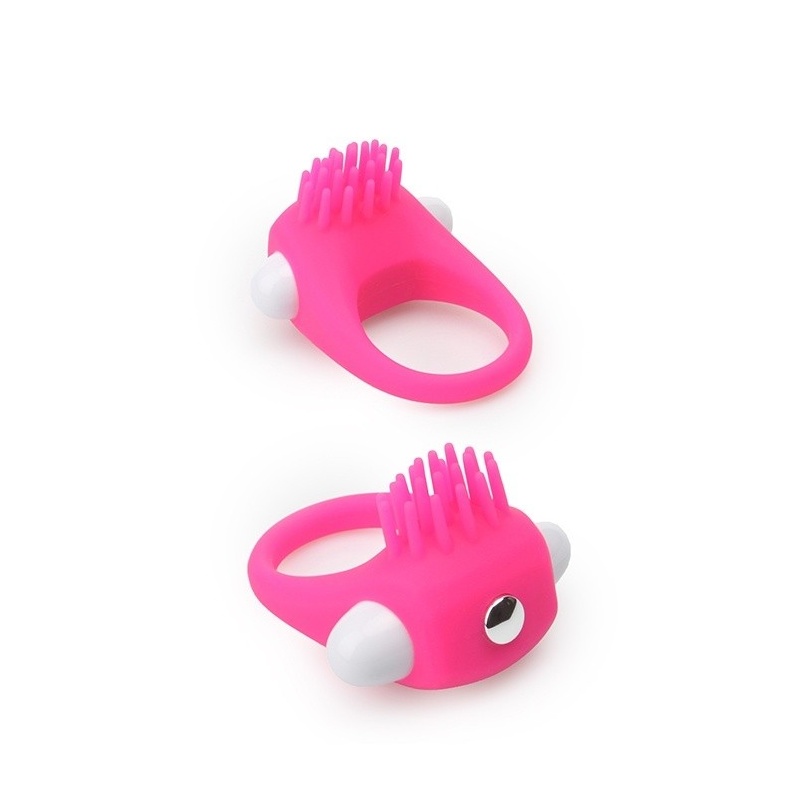 Pierścień Na Penisa Wibrujący Lit-Up Silikonowy Stimu Ring 5 Różowy - 1