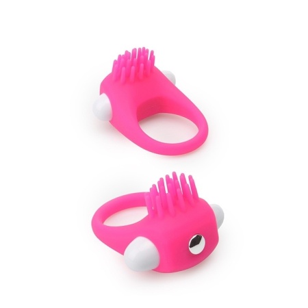 Pierścień wibrujący na penisa Silicone Stimu Ring, różowy - silikon, 1 prędkość, ID 2,7 cm / OD 5,4 cm - 1