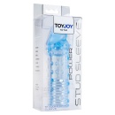 Nakładka na penisa Power Stud Sleeve Blue z wypustkami, wydłużenie 4,5 cm - 1