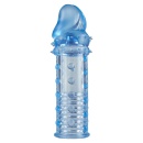 Nakładka na penisa Power Stud Sleeve Blue z wypustkami, wydłużenie 4,5 cm - 2
