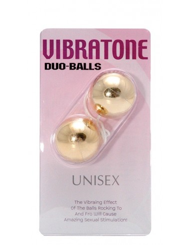 Kulki Gejszy Vibratone Duo Balls Gold Blistercard - Kulki Gejszy Podwójne i Pojedyncze - 2