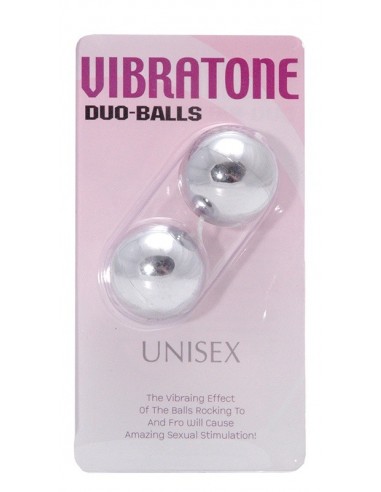 Kulki Gejszy Vibratone Duo Balls Silver Blistercard - Kulki Gejszy Podwójne i Pojedyncze - 2