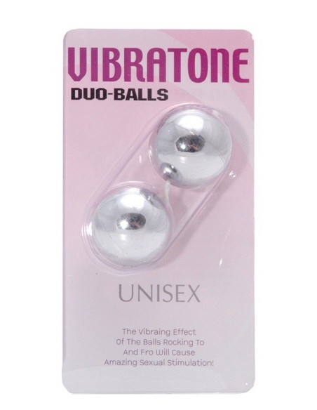 Kulki Gejszy Vibratone Duo Balls Silver Blistercard - Kulki Gejszy Podwójne i Pojedyncze - 2