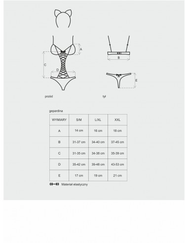 Strój Kociaczek Gepardina Kostium 3-Częściowy - Kostiumy i przebrania erotyczne - 9