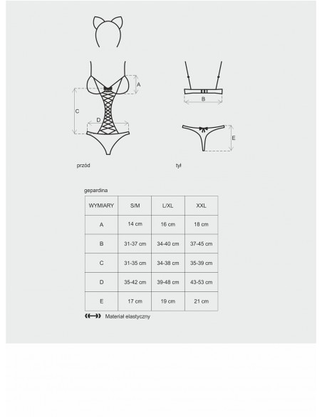 Strój Kociaczek Gepardina Kostium 3-Częściowy - Kostiumy i przebrania erotyczne - 9